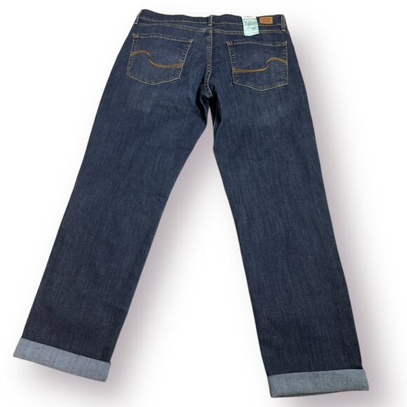 Signature by Levi Strauss Cuffed Jeans‎ Size 14 Modern Slim Cuffed 32” Waist - Picture 2 of 7